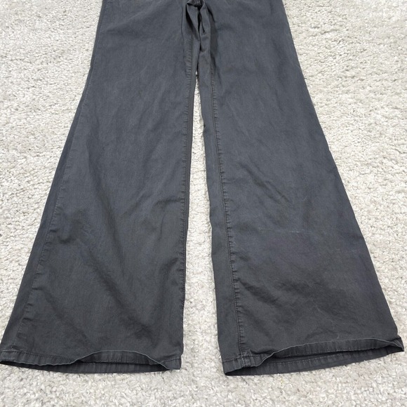 Maeve Pants Womens 26 Faded Black Flared Leg Midrise Twill - Picture 2 of 14